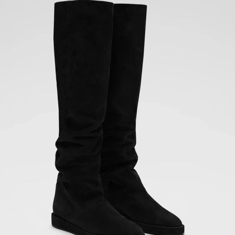 CO Slouch Black Over the Knee Boots Suede - 39